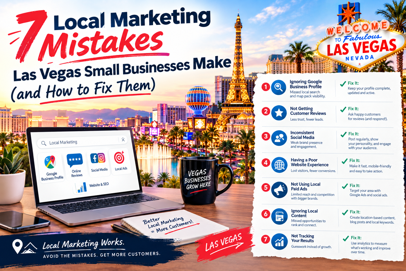7 Local Marketing Mistakes Las Vegas Small Businesses Make (and How to Fix Them)