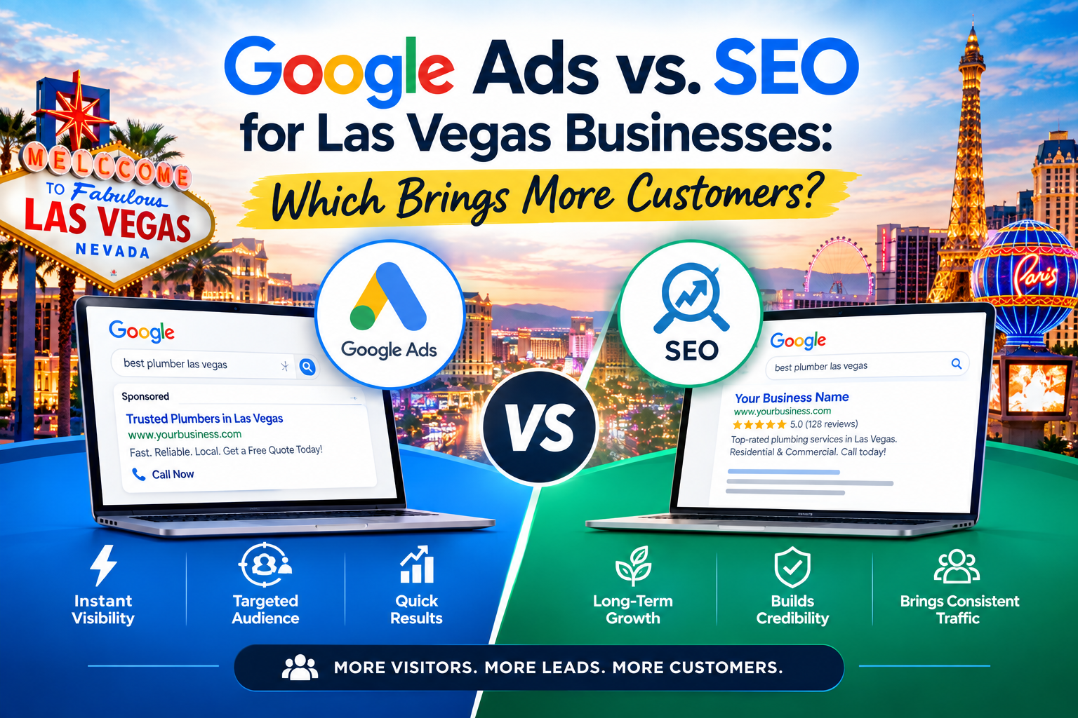 Google Ads vs. SEO for Las Vegas Businesses: Which Brings More Customers?